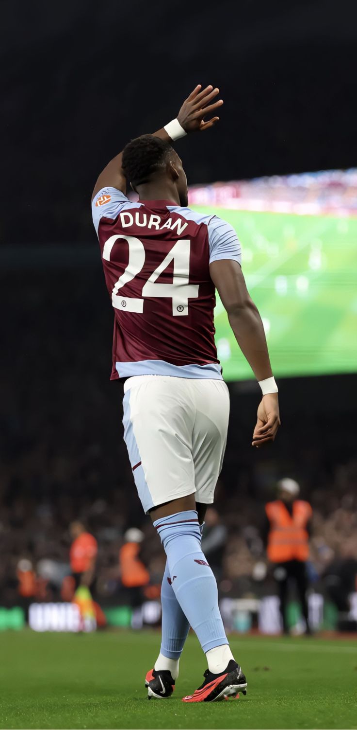 Jhon Duran Aston Villa avfc HD wallpaper football avfc UECL 24 Colombia