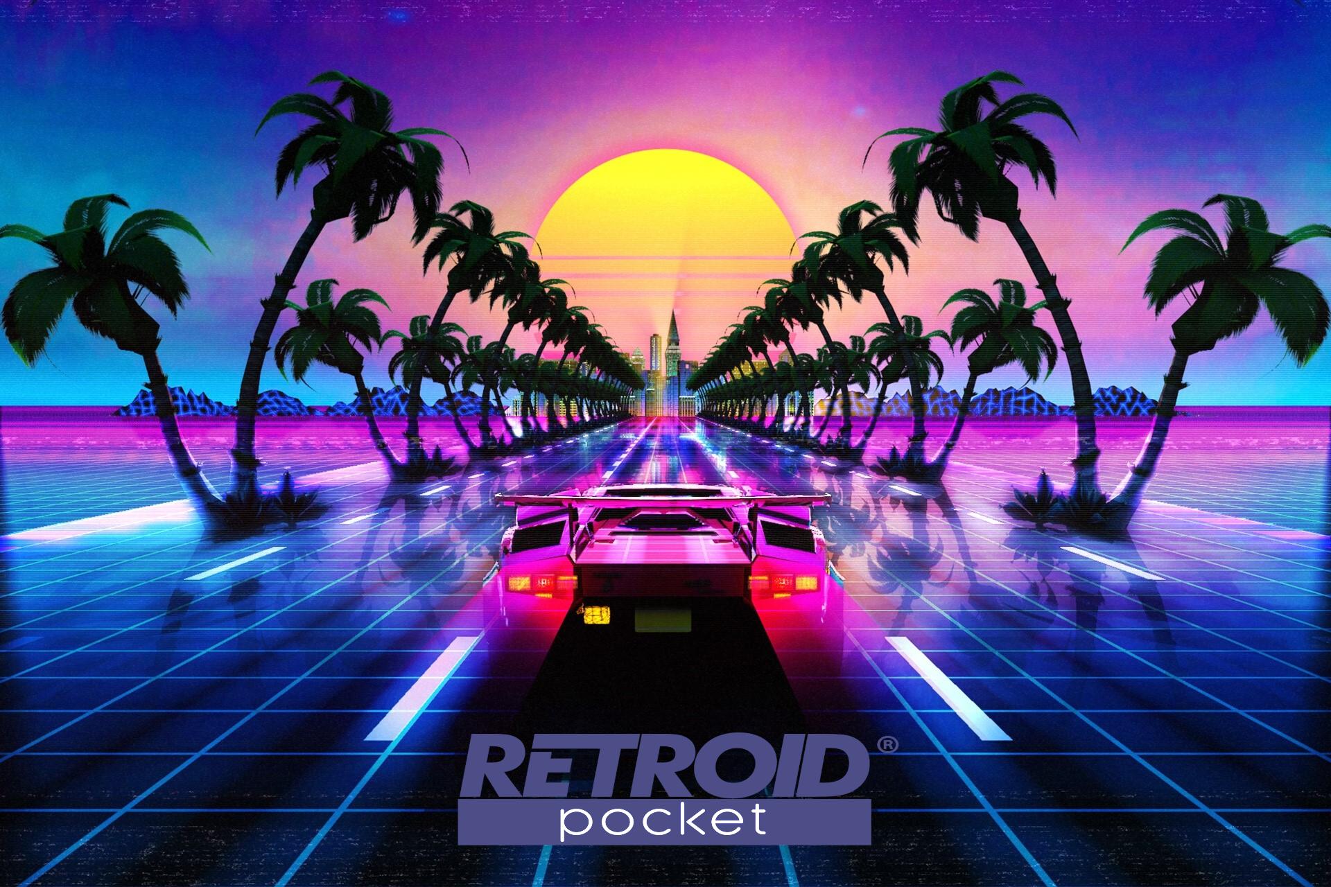 Retroid Pocket stock wallpaper (feel free to use them)