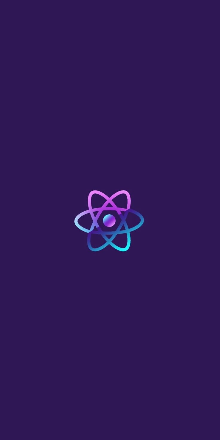ReactJS, atom, minimal, 1080x2160 wallpaper