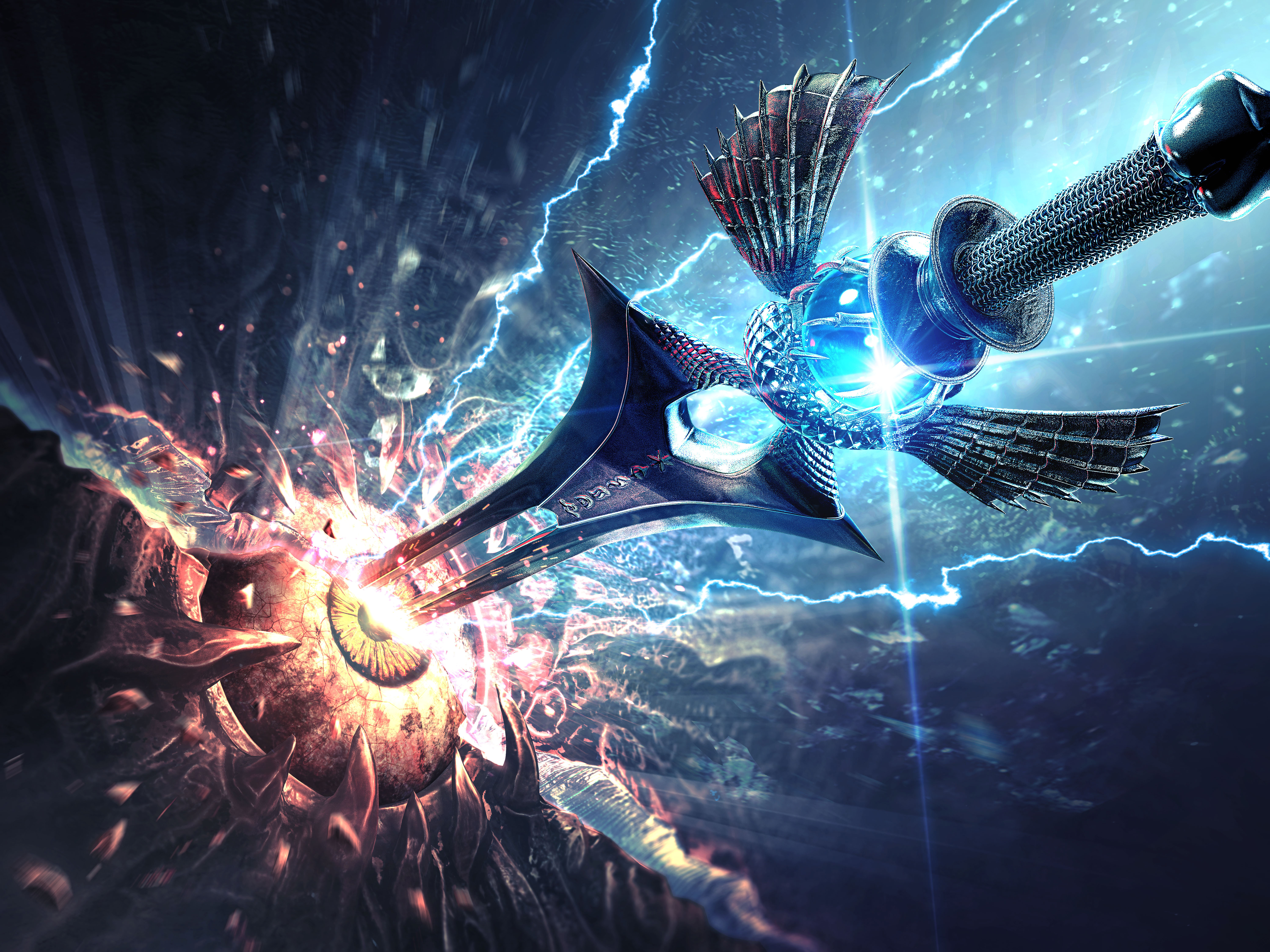 Soul Edge Wallpaper 4K, Soul Calibur, Sword, 5K