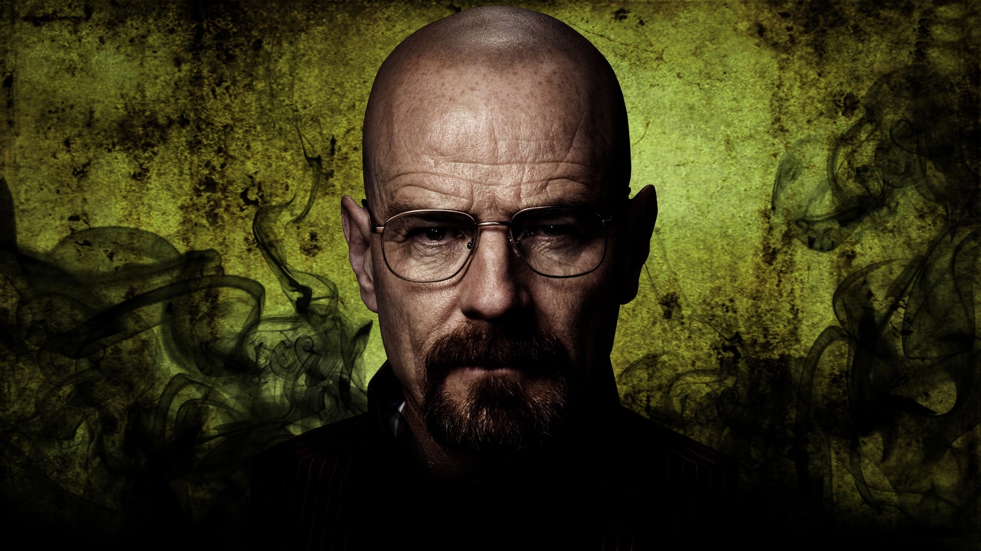 Wallpaper dark, actor, Breaking Bad, face, glasses, season, Male, mustache for mobile and desktop, section фильмы, resolution 1920x1080