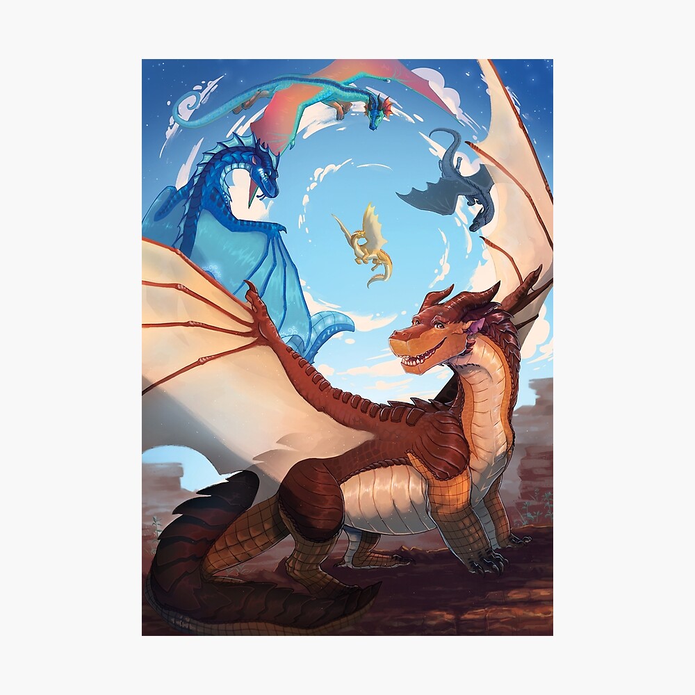 Wings of Fire and the Dragonets of Destiny Art Board Print