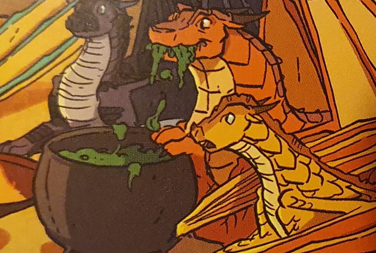 Just appreciating my favourite frame from the Graphic Novels. Seeing Clay enjoying a mouth full of food is so adorable