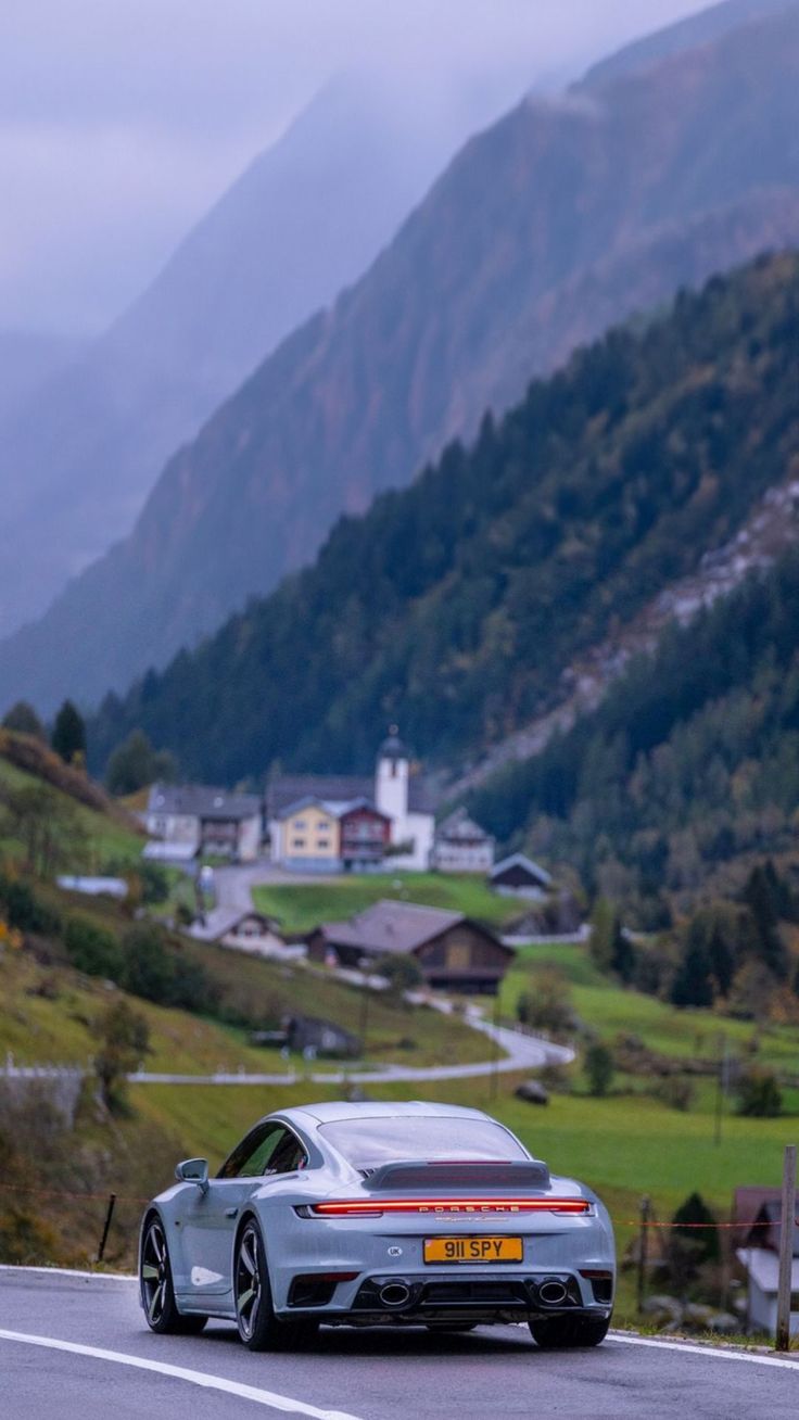 Wallpaper porsche 911, porsche, car, road, mountains, landscape, AI 4K by ♤CRISTIAN♧¿. Download wallpaper porsche 911, porsche, car, road, mountains, landscape for free