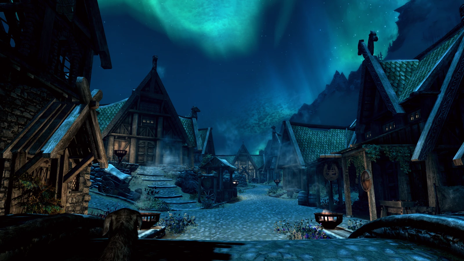 Night in Whiterun at Skyrim Special Edition Nexus and Community