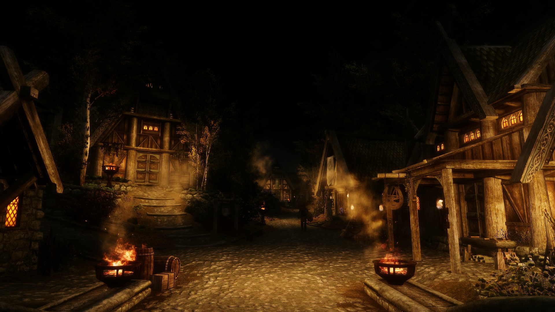 Phone wallpaper: Texture, Video Game, The Elder Scrolls V: Skyrim, Night, Skyrim, Whiterun (Skyrim), The Elder Scrolls 286114