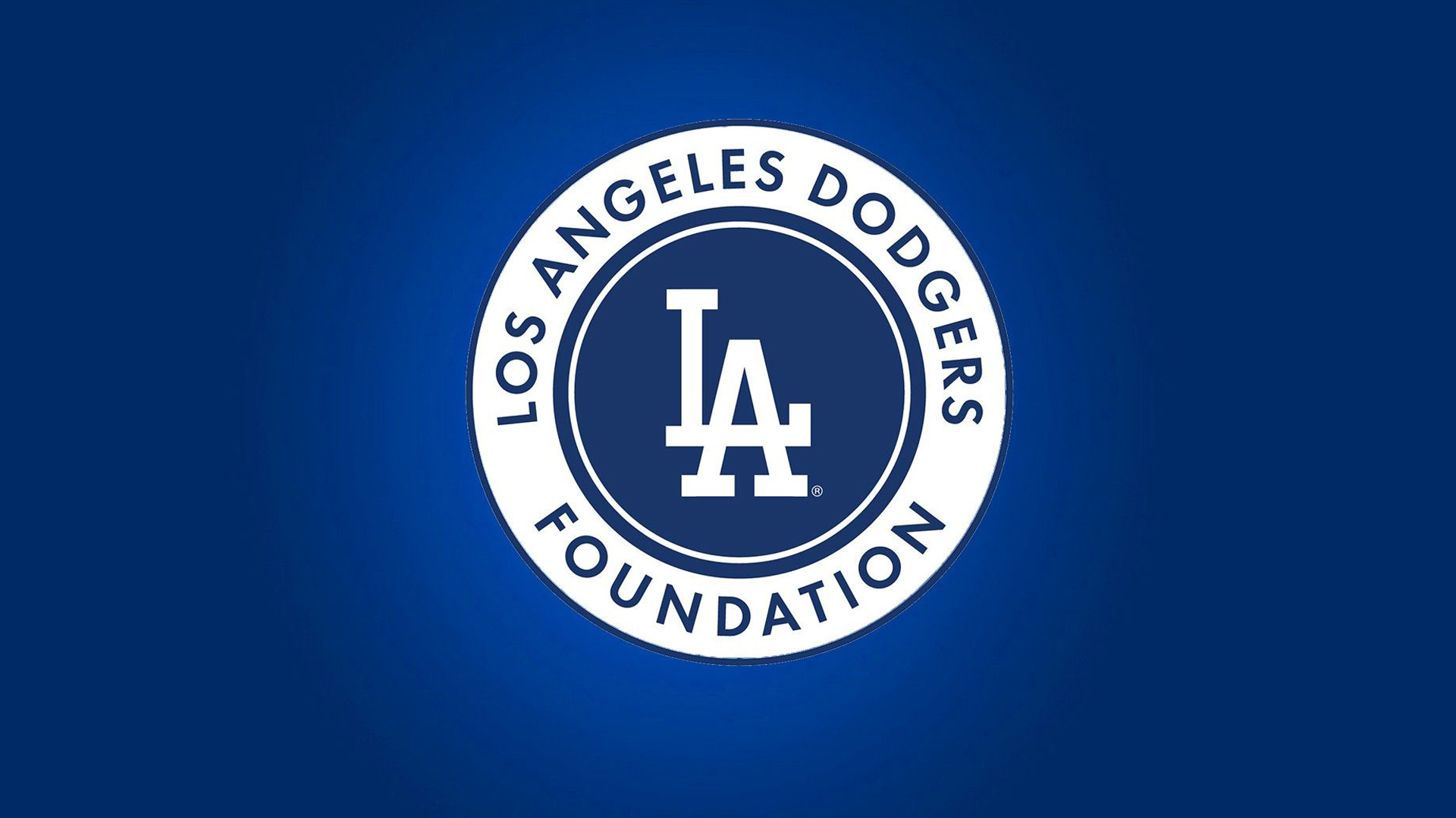 Logo Of Los Angeles Dodgers With Blue Background HD Dodgers Wallpaper