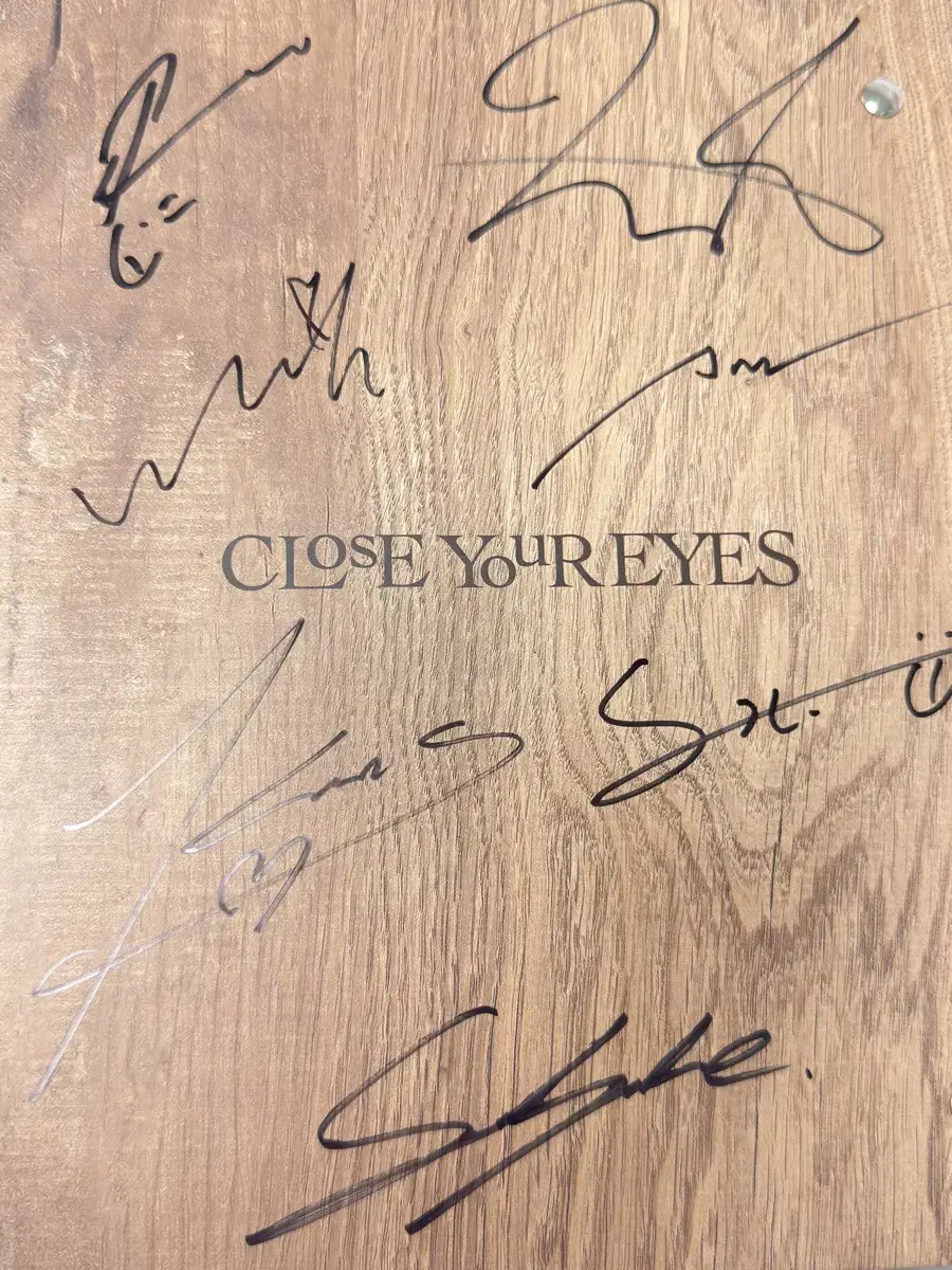 Close Your Eyes sign album
