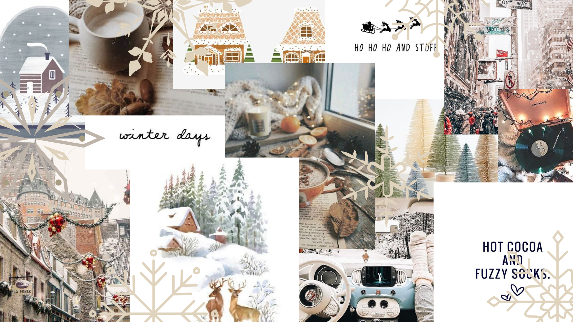 Winter Collage Desktop Wallpaper, HD Winter Collage Desktop Background on WallpaperBat