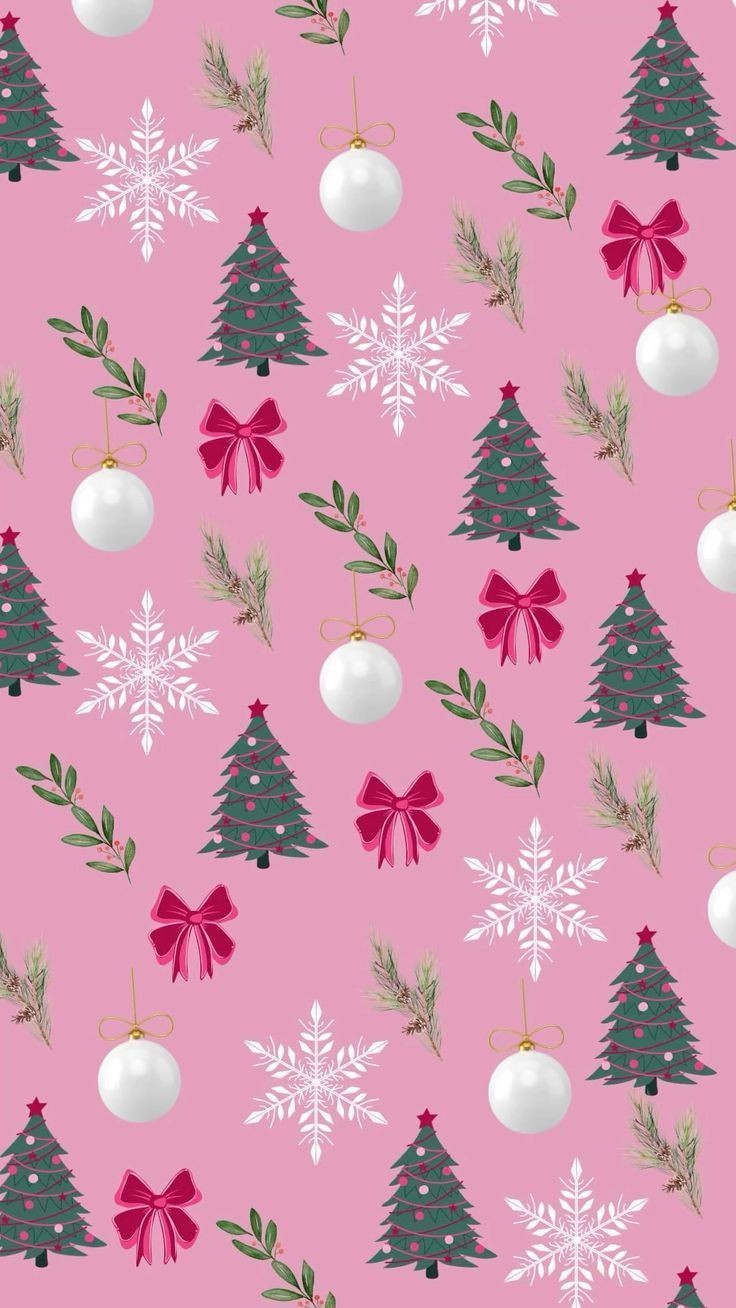 Pink Christmas Wallpaper For The Girly Girls