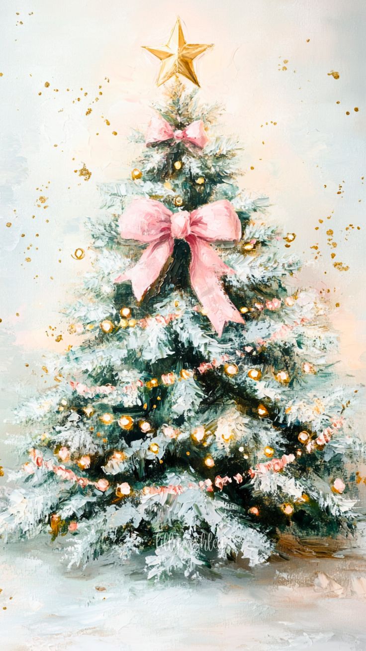 Wrap Your Screen in Christmas Bow: Free Holiday Phone Wallpaper