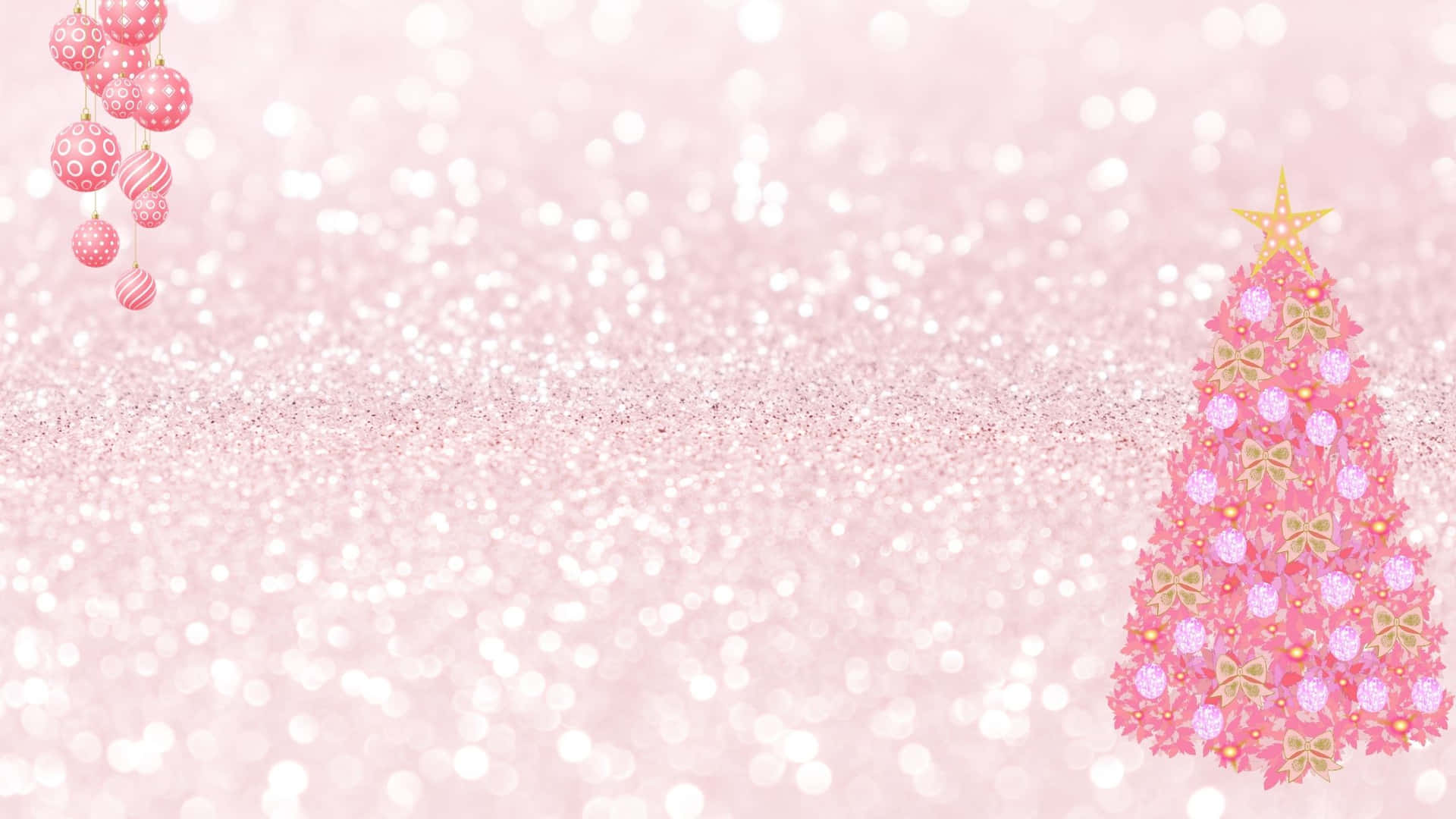 Pink Christmas Background