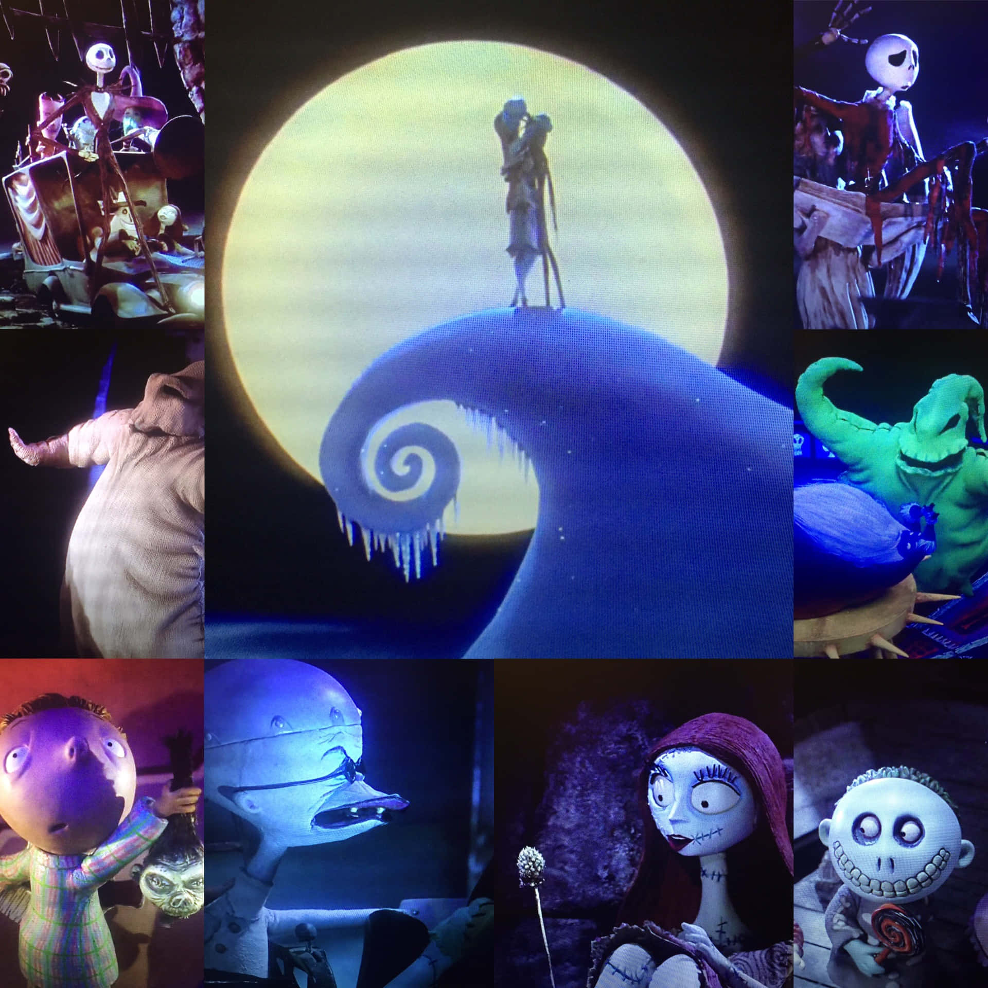 Download Nightmare Before Christmas Collage Wallpaper