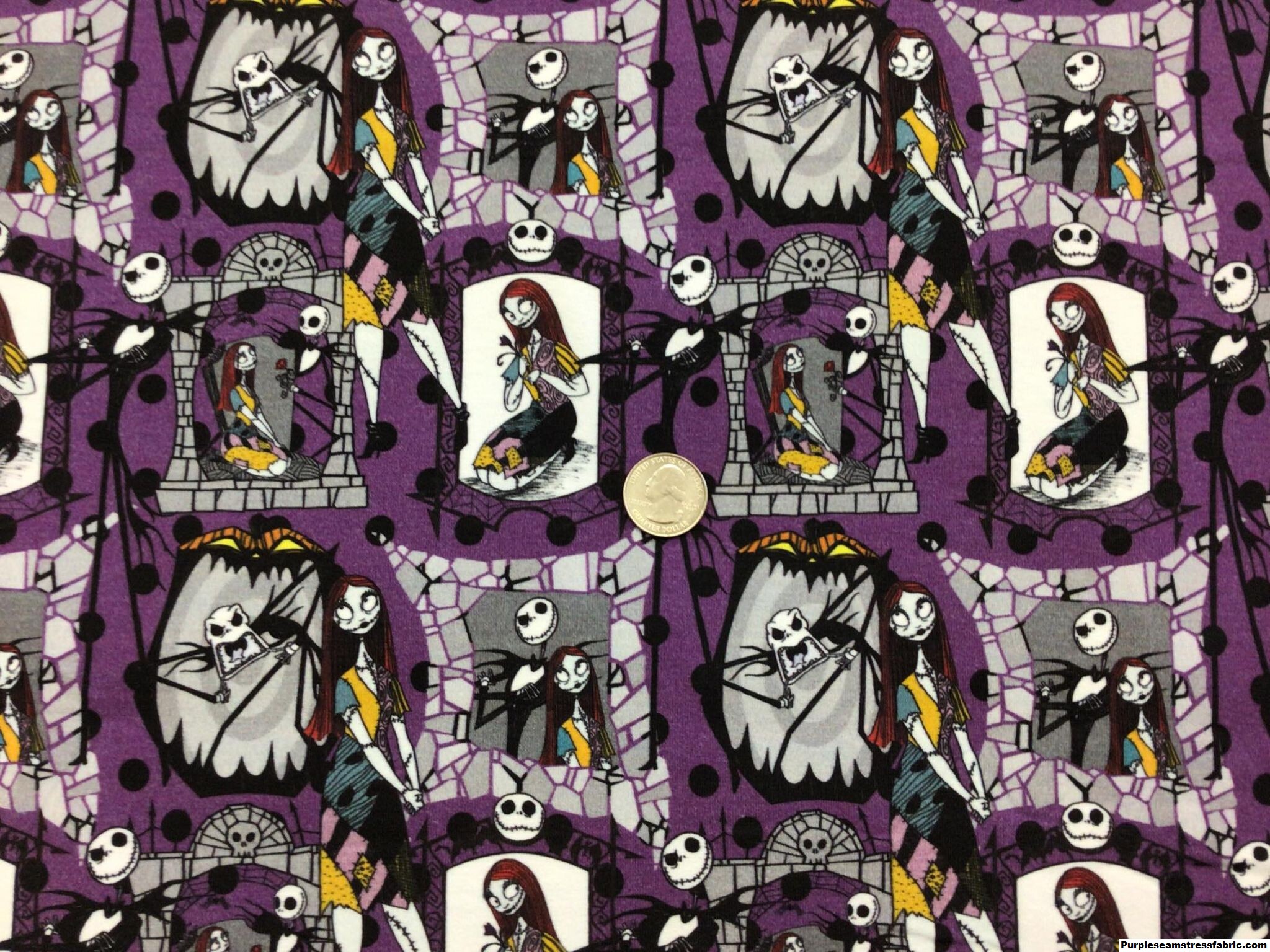Halloween NBC Collage on Purple Polka dots