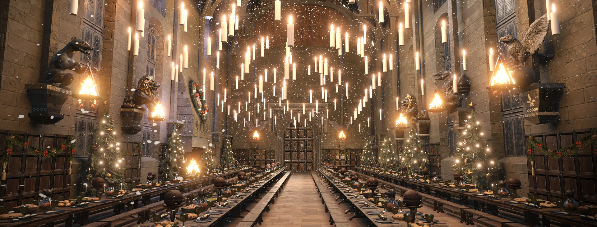 The Christmas Great Hall of Hogwarts