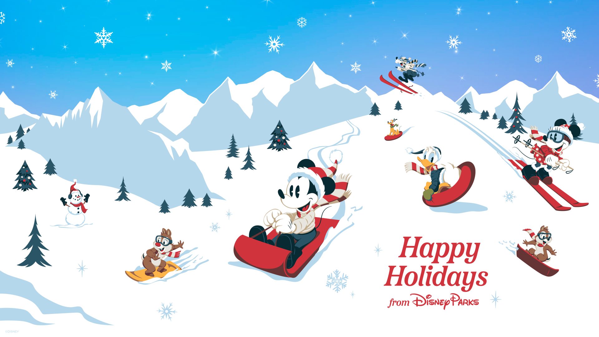 New Disney Holiday Wallpaper and More to Spread Digital Cheer Parks Blog