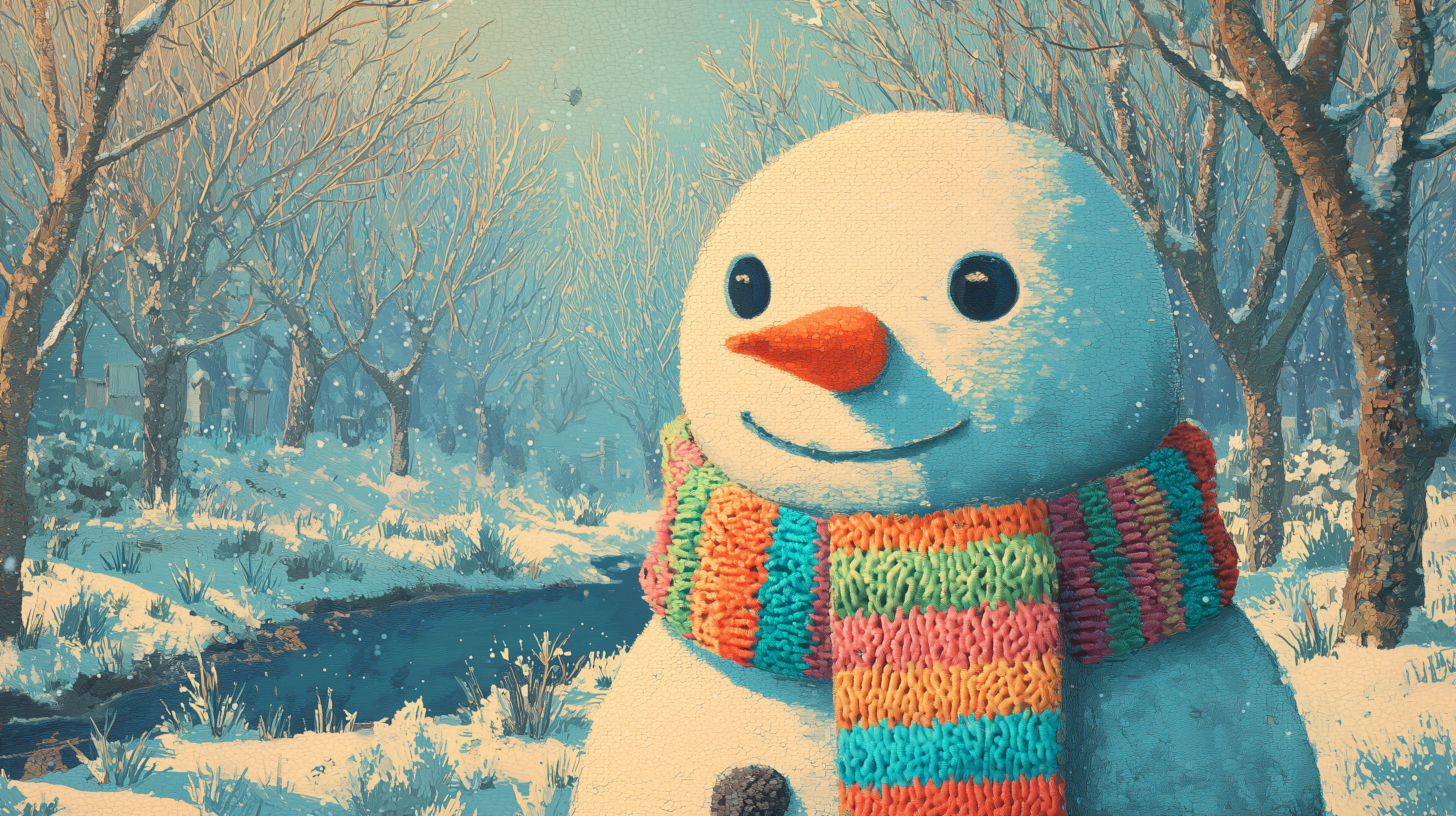 Free Snowman Wallpaper HD 4K to Download
