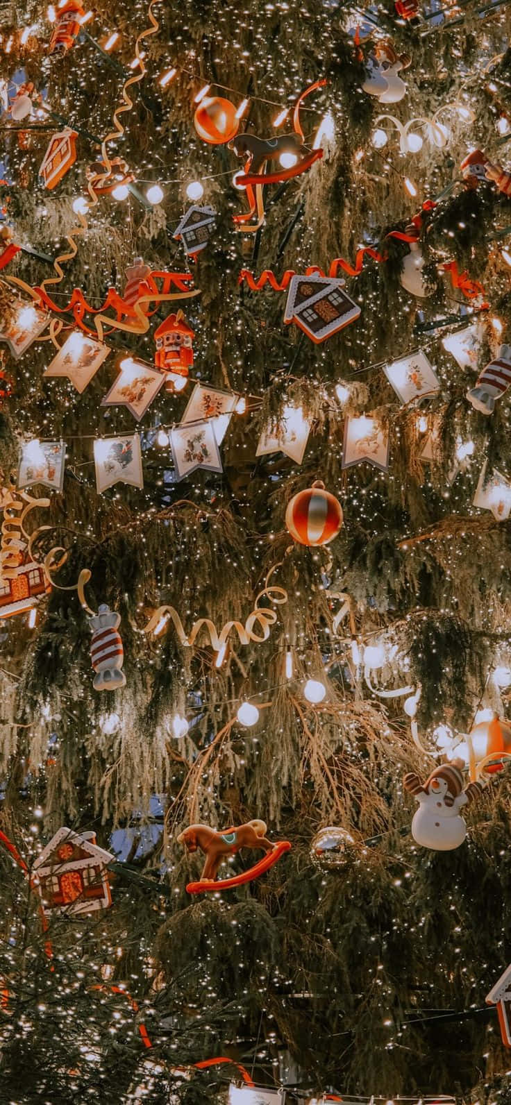 Vintage Christmas iPhone Wallpaper