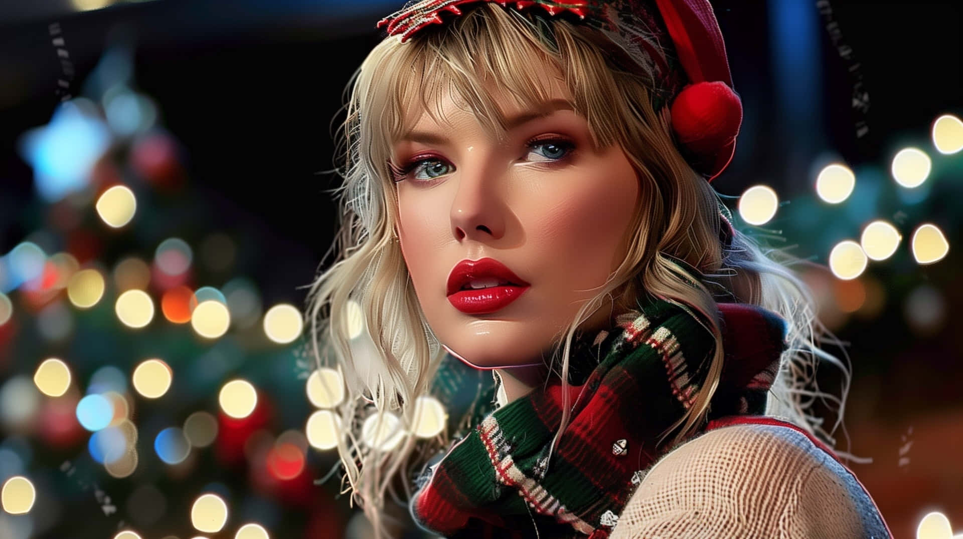Fondos de fotos de Navidad Taylor Swift