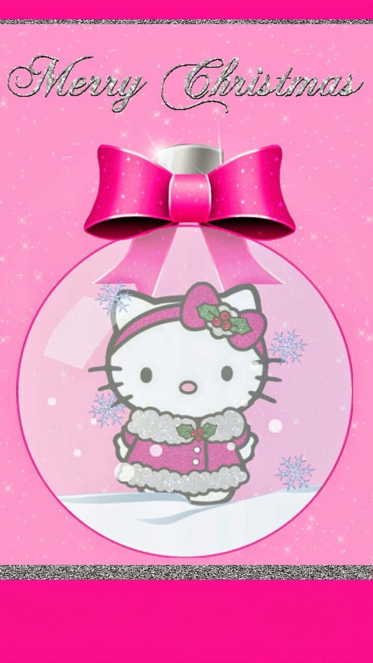Download Pink Christmas Hello Kitty Wallpaper