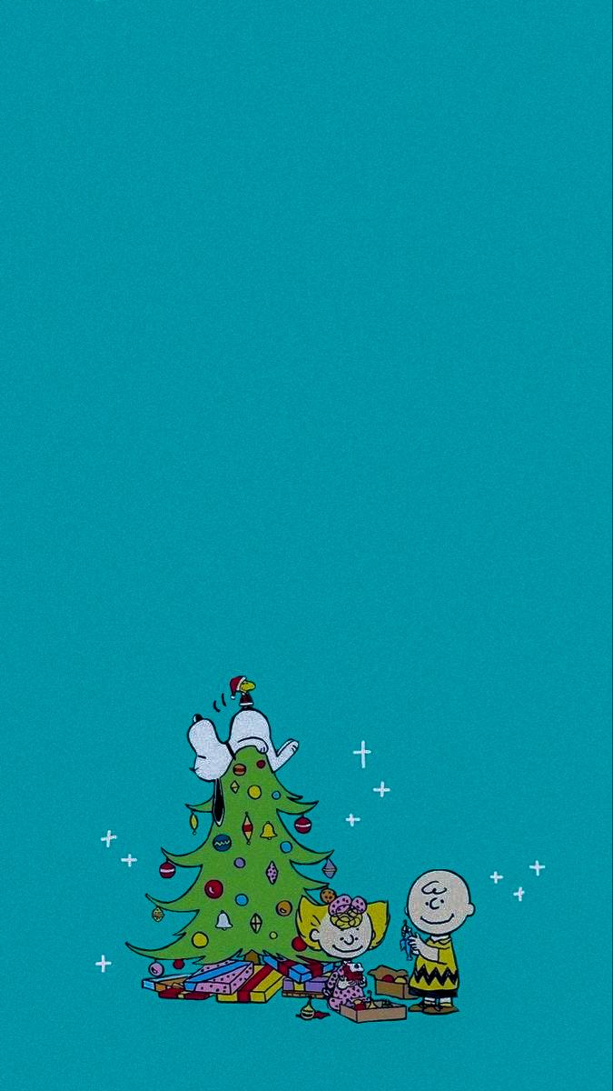 Snoopy Charlie Brown Christmas Aesthetic Wallpaper Background