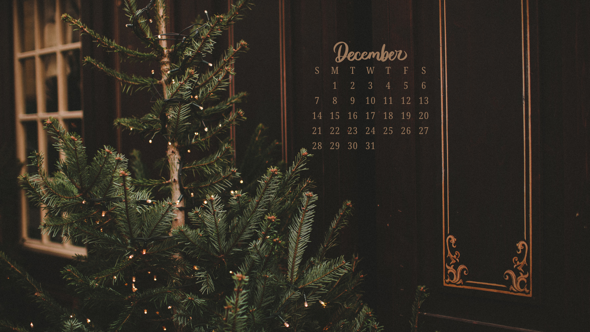 Free December 2025 Desktop Calendar Background (EASY DOWNLOAD)