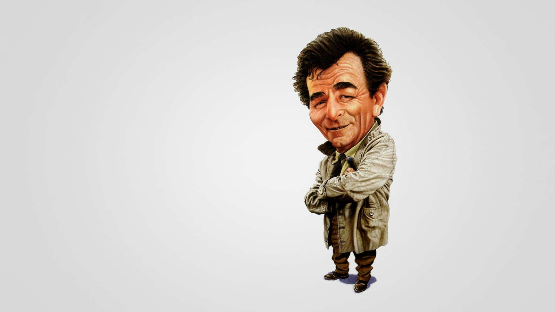 Download Male Film Artist Peter Falk Wallpaper