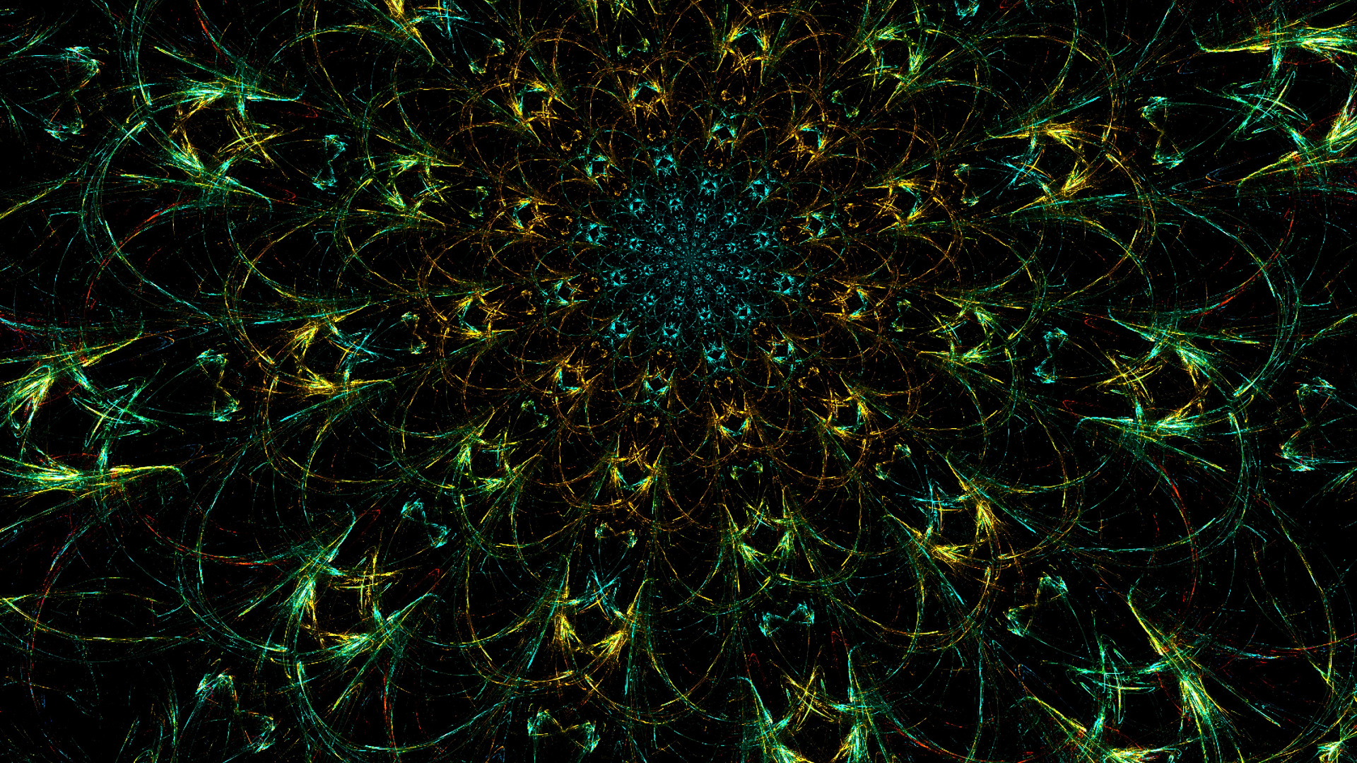 Full HD, HDTV, 1080p 16:9 Fractal Wallpaper Free 1920x1080 High Quality Background