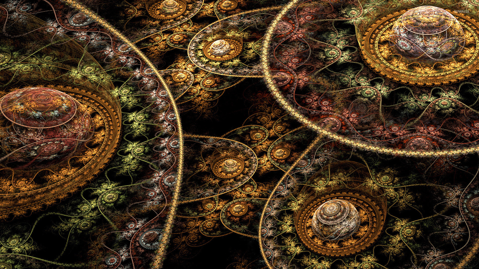 Fractal domes [2] wallpaper Art wallpaper