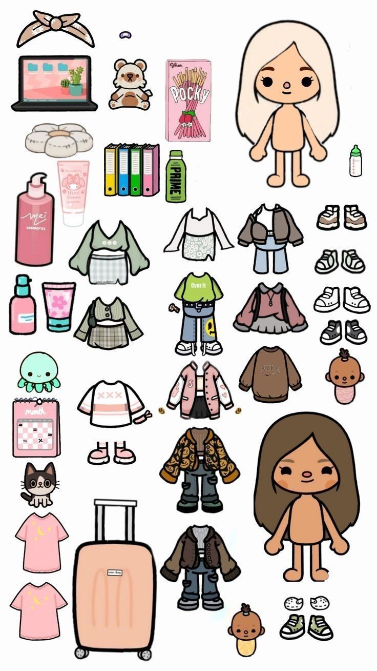 TOCA BOCA. Paper doll , Free printable paper dolls, Paper doll printable