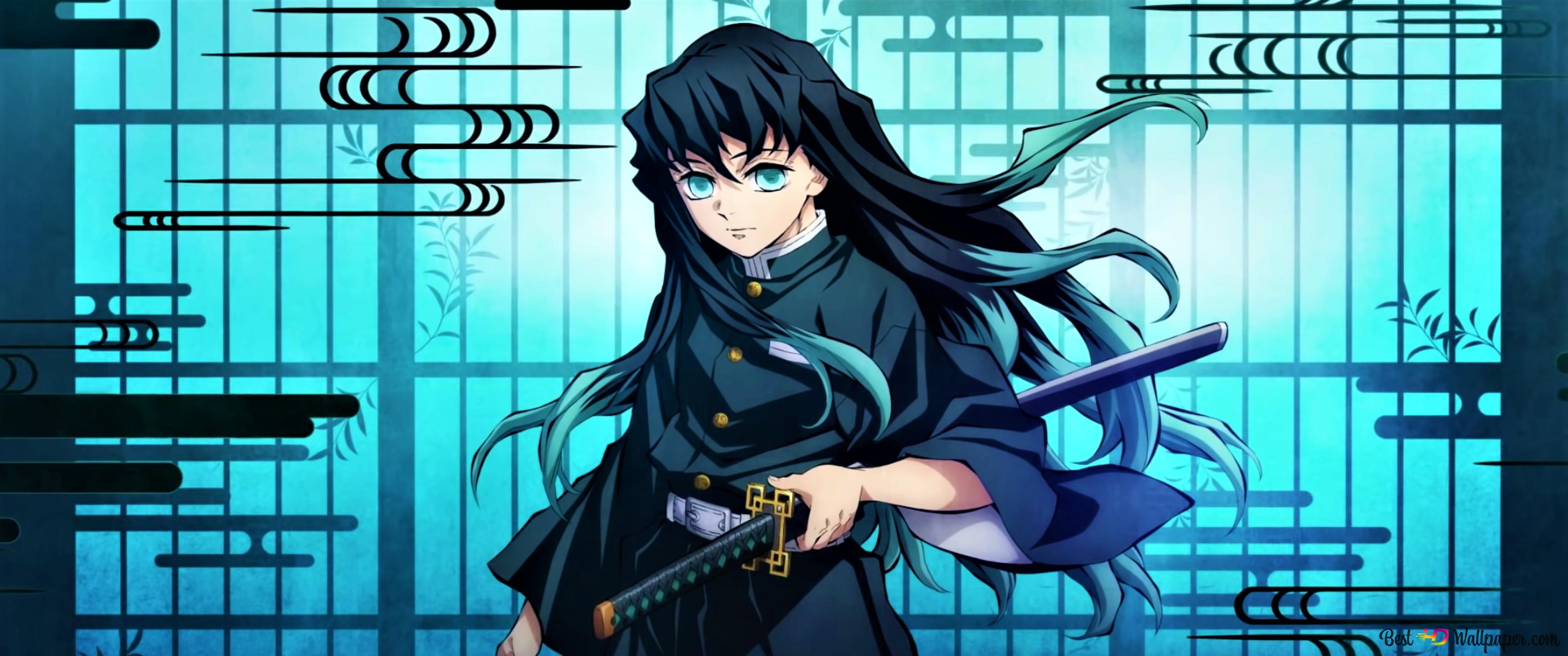 Demon slayer: kimetsu no yaiba muichiro tokito 4K wallpaper download