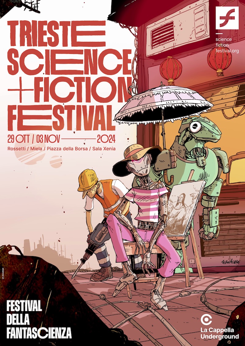 ZEROCALCARE DESIGNS THE 2024 POSTER FOR TRIESTE SCIENCE FICTION FESTIVAL