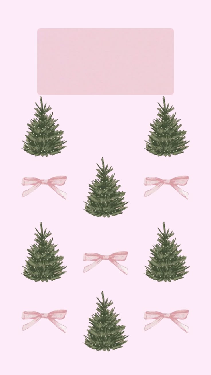christmas #wallpaper #bows #coquette