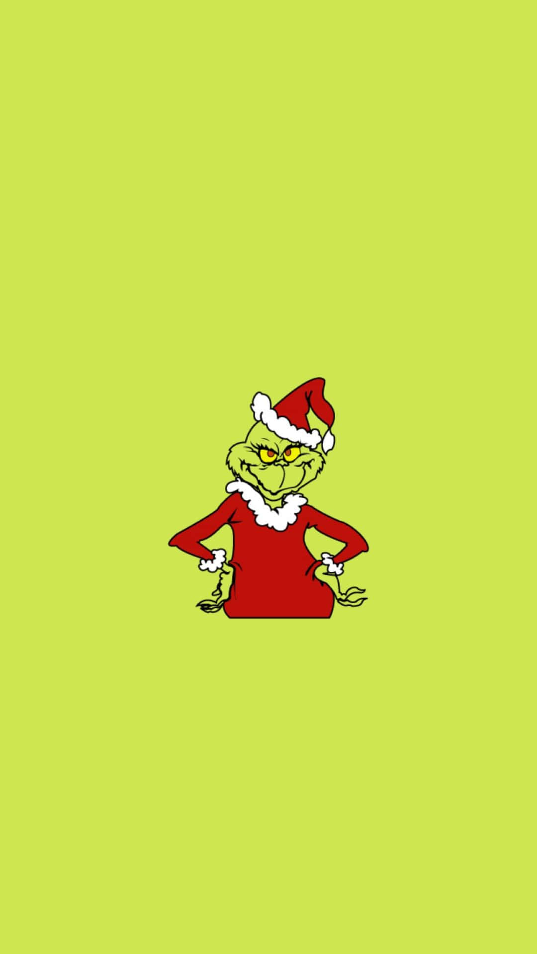 Download Santa Hat Grinch Illustration Wallpaper