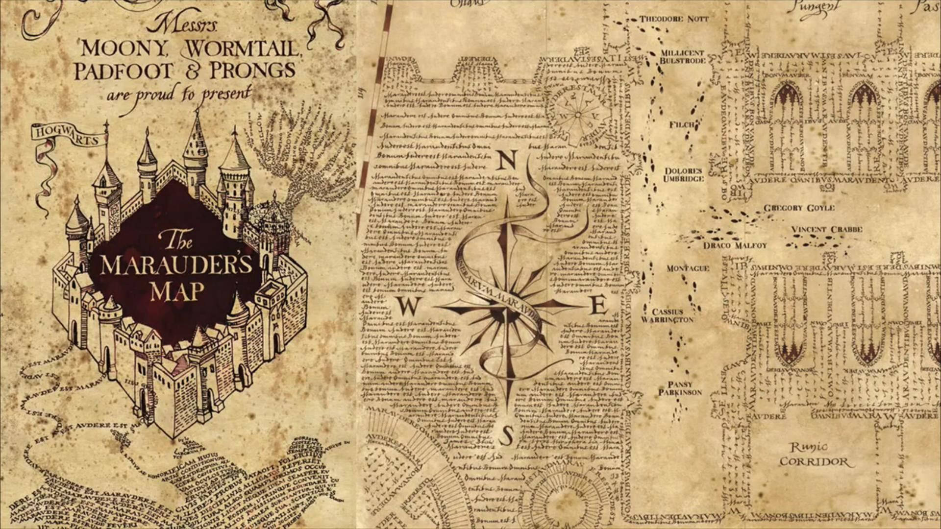 Download Harry Potter Marauder's Map Aesthetic Wallpaper