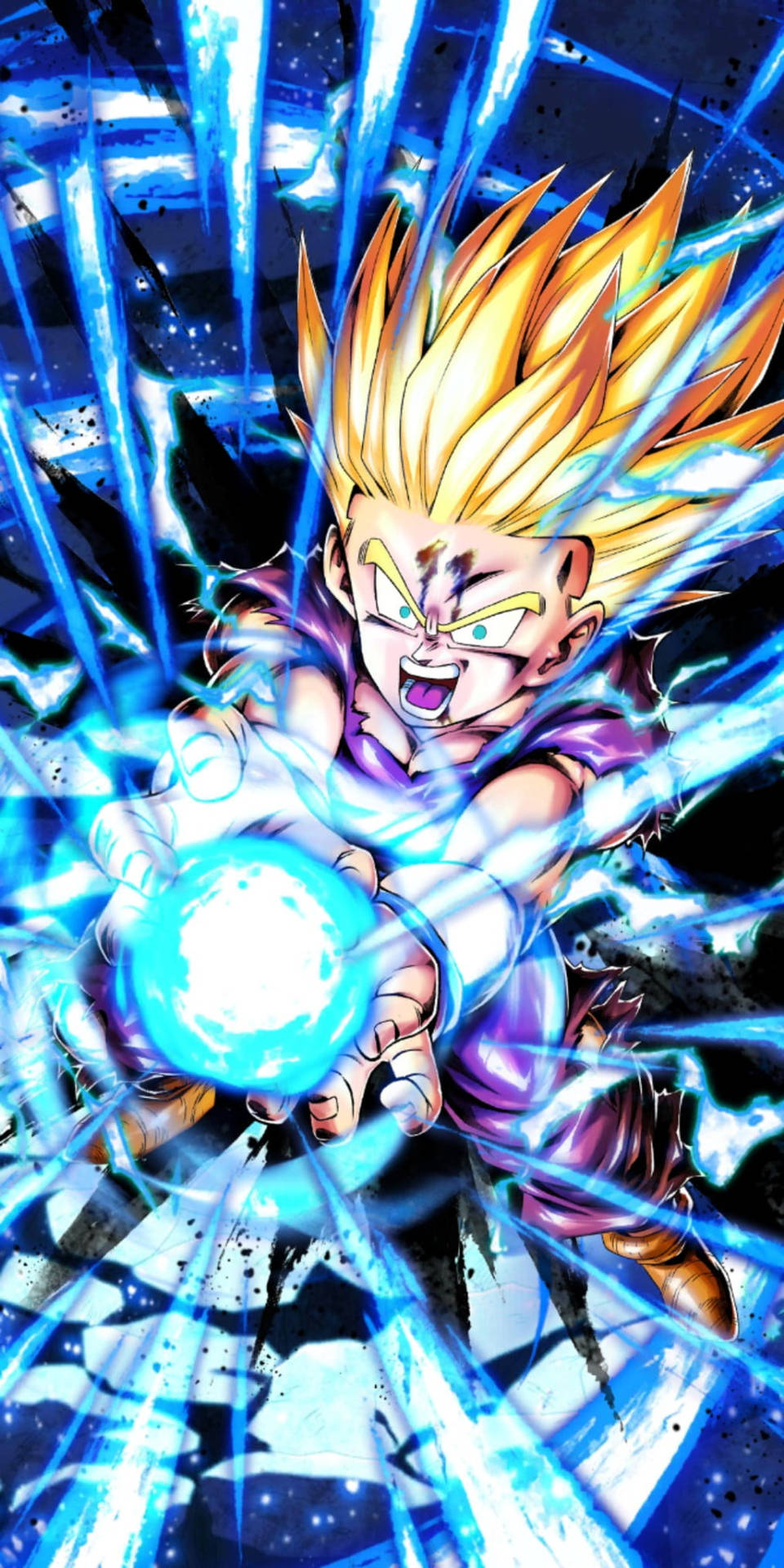 Download Gohan Super Saiyan 2 Kamehameha Wave Wallpaper