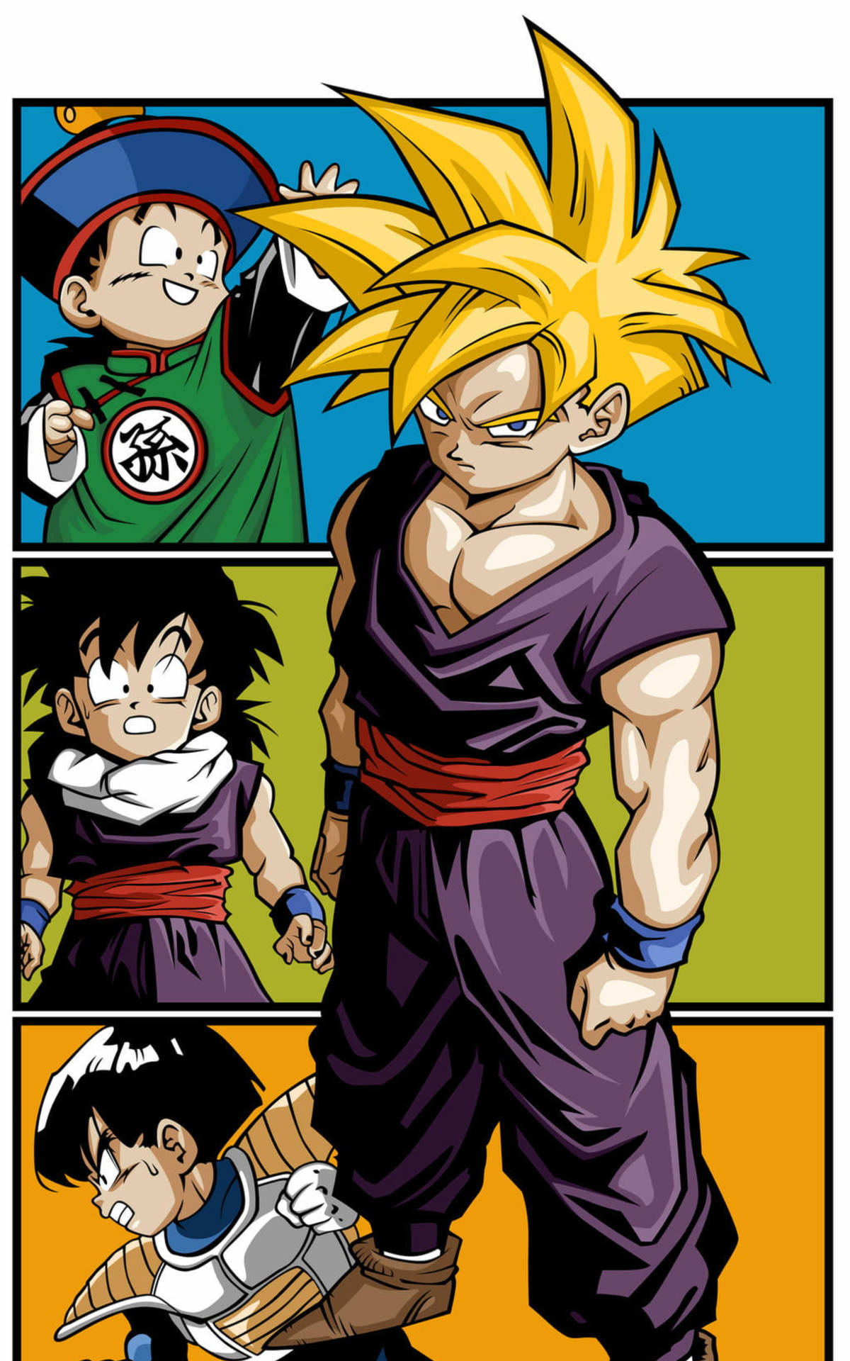 Download Gohan Evolution To Super Saiyan 2 Wallpaper