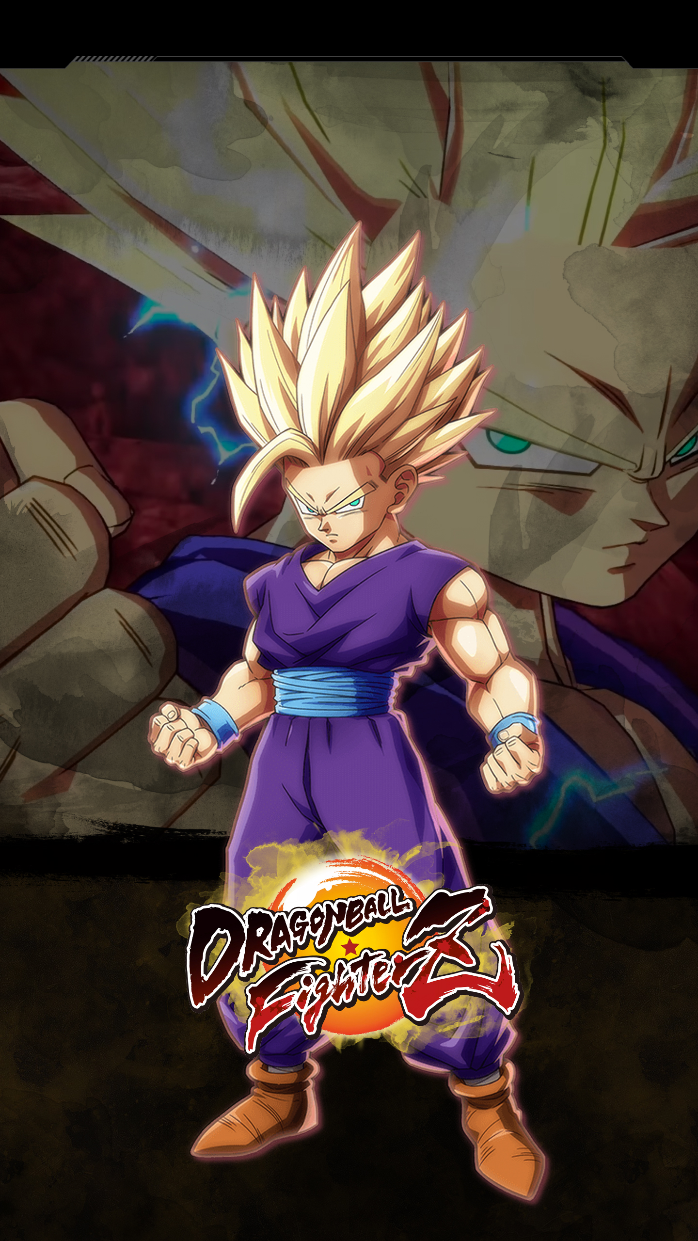 Dragon Ball FighterZ Gohan (Teen) Wallpaper with Monocle