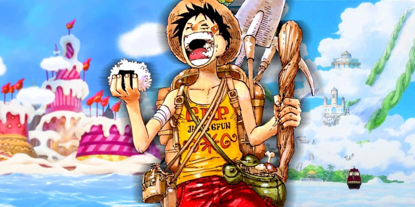 Download Caption: A magical journey through Whole Cake Island Wallpaper
