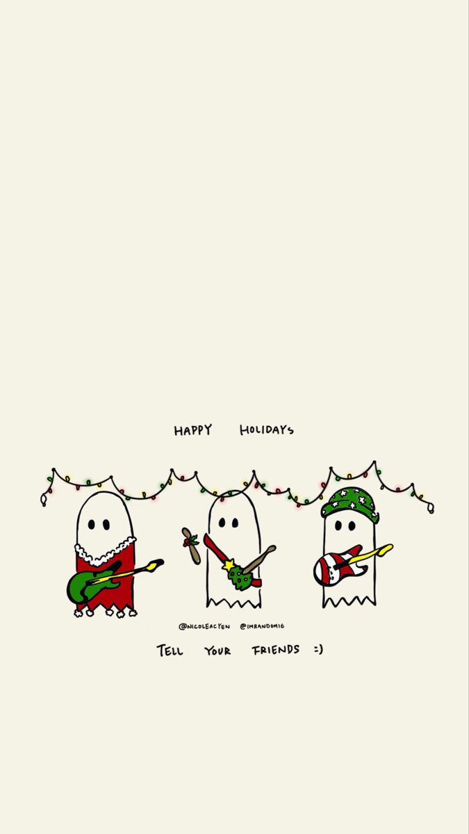 JATP Holiday ghosts design wallpaper