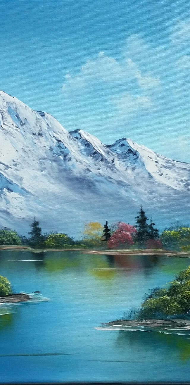 Bob Ross Painting. Sanders Art Studio. Salem, Oregon