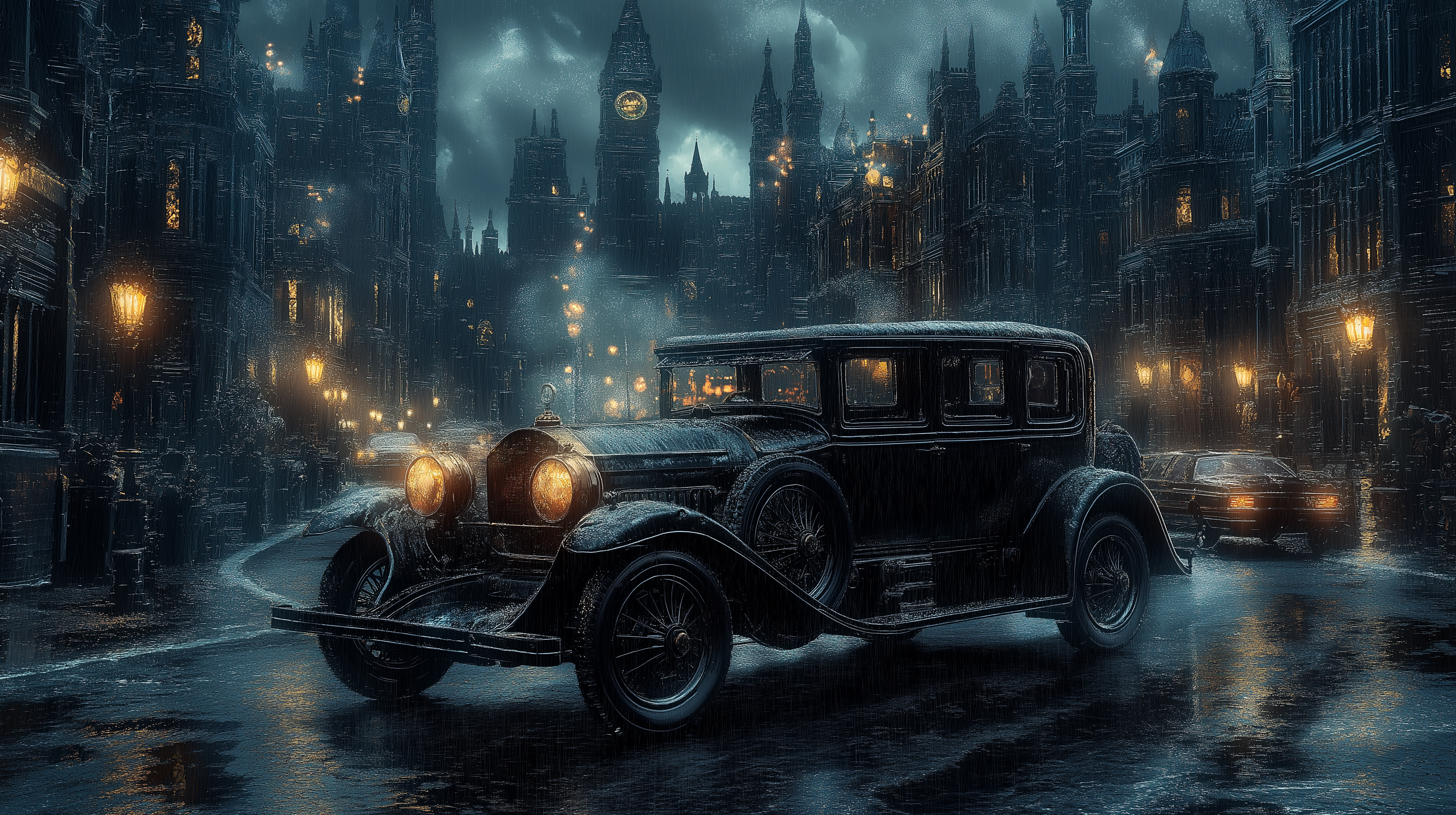 Clockpunk Fantasy Car cutout image in PNG and PSD formats