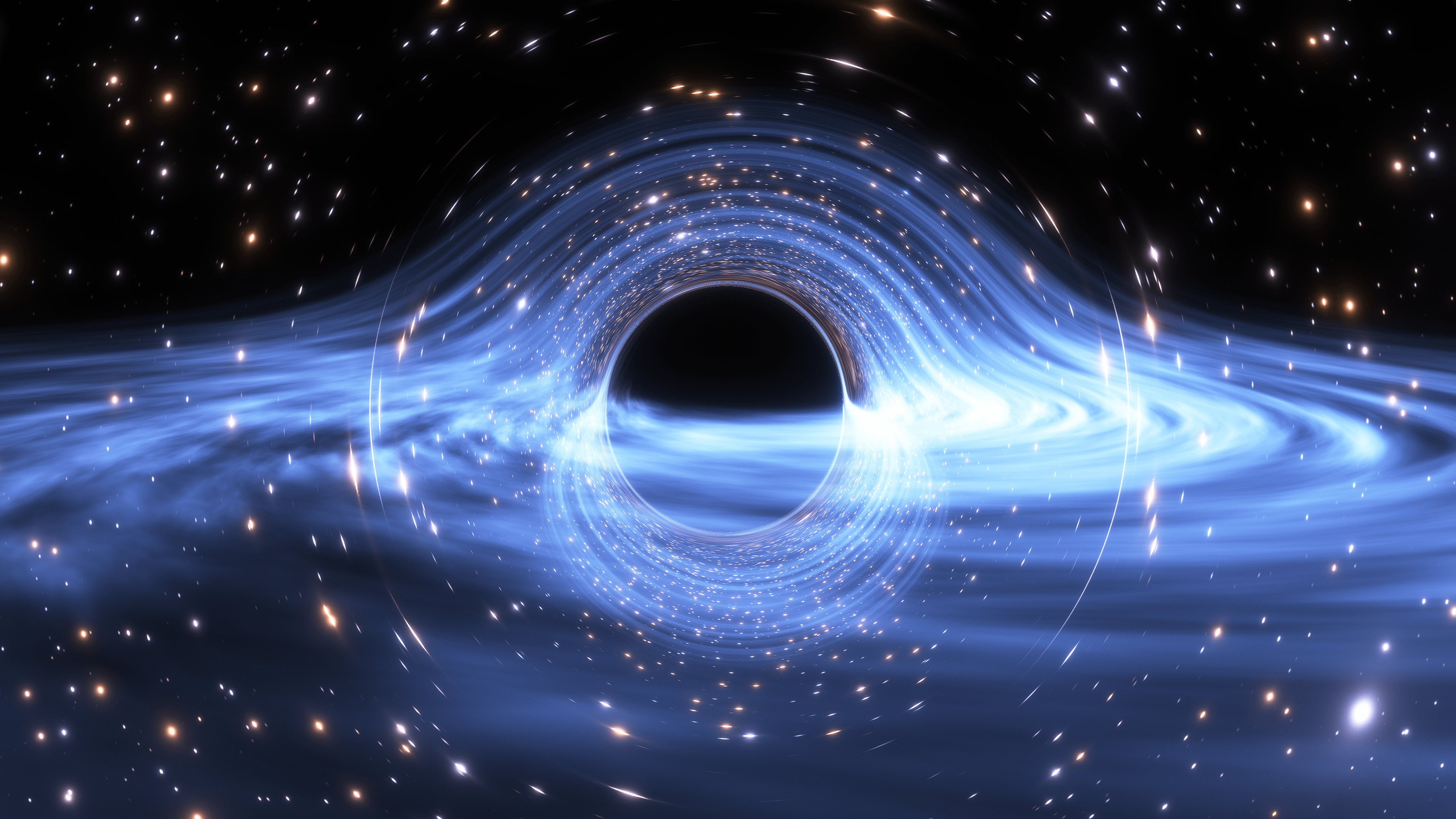 Blue black hole. Version 0.990