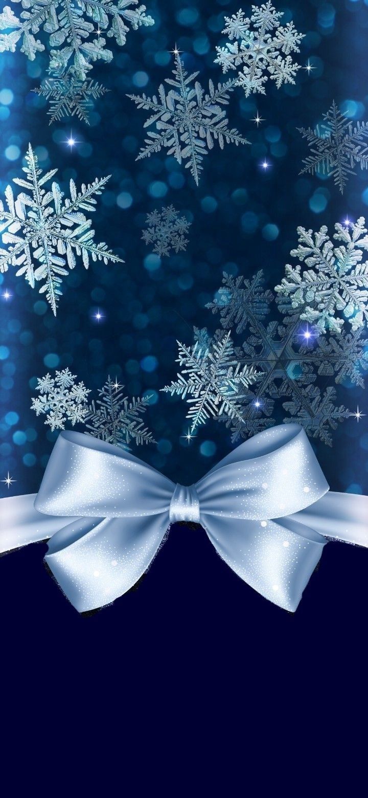 Blue Snowflake Wallpaper
