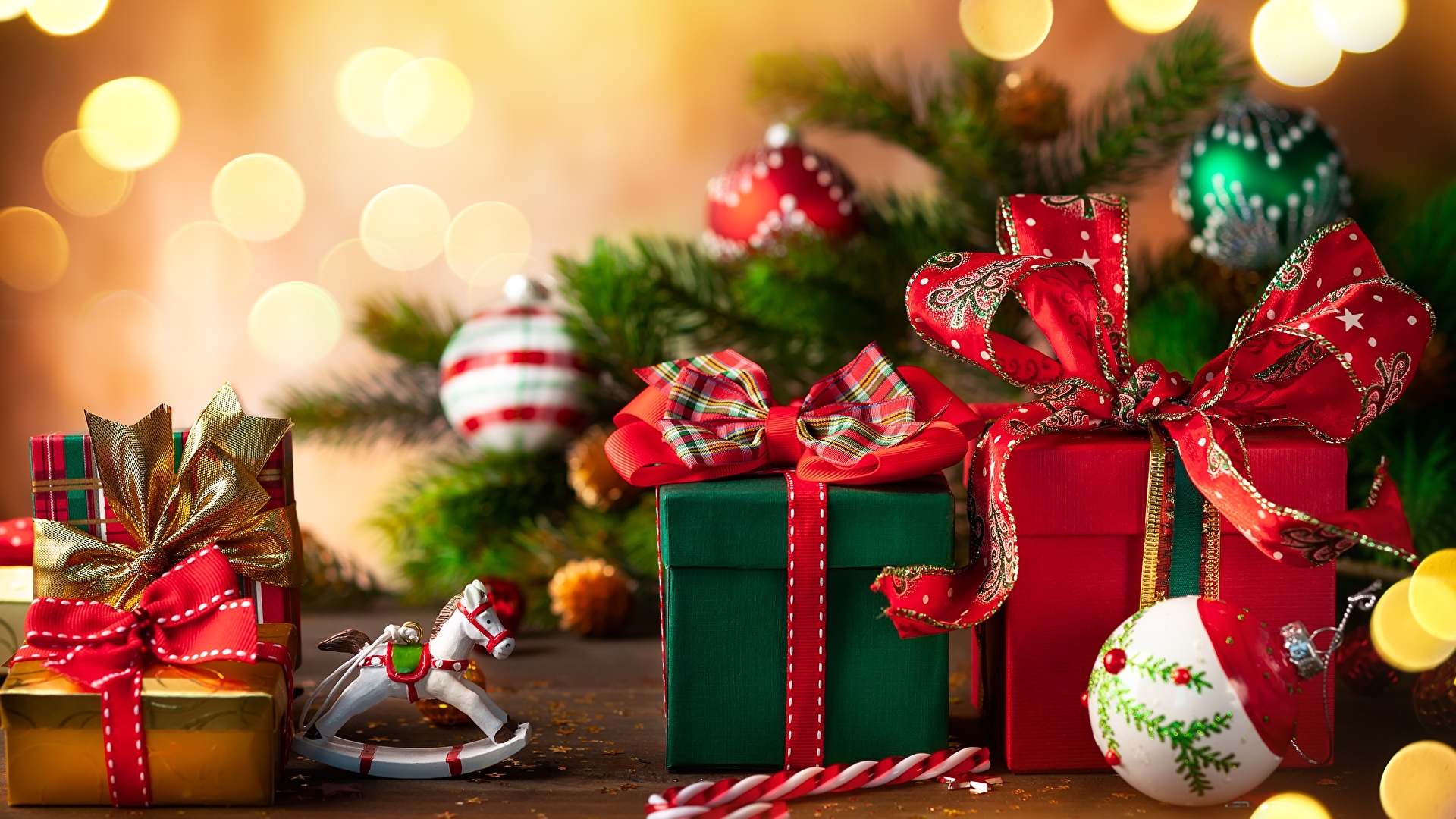 Image New year Gifts bow knot 1920x1080