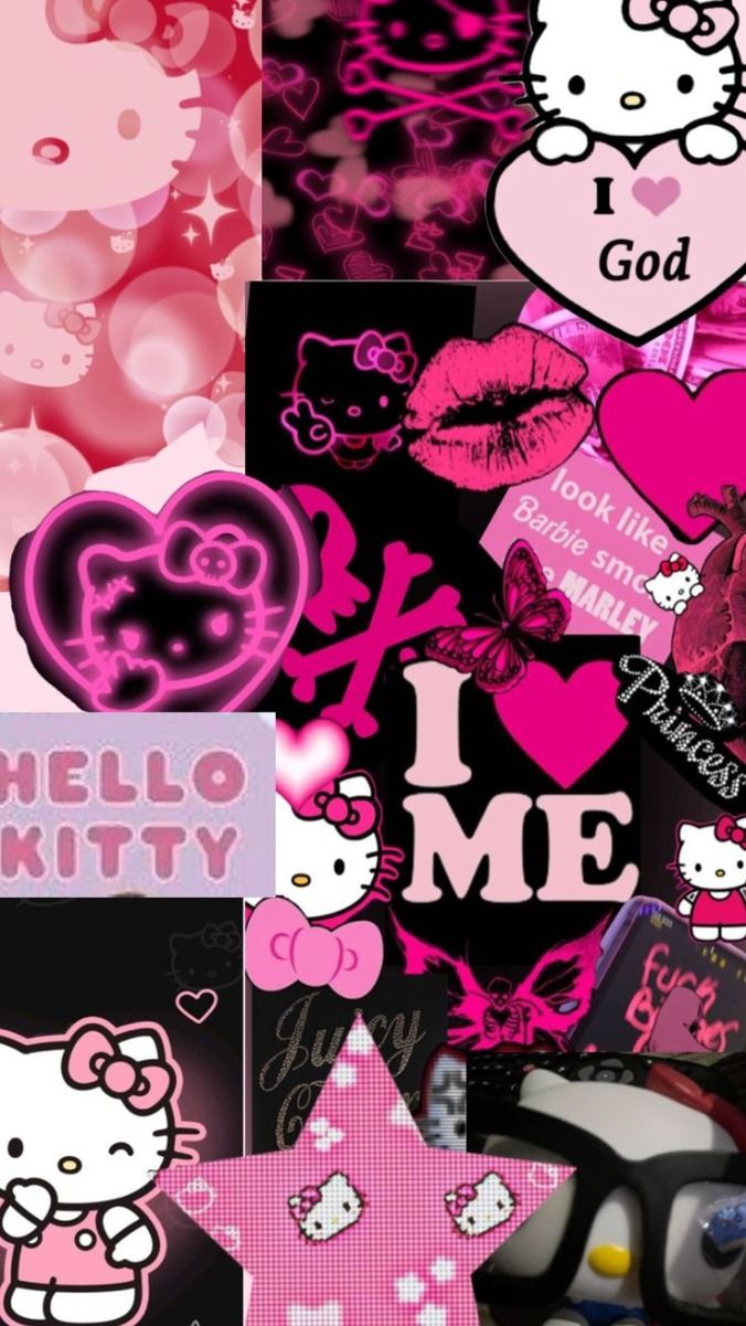hello kitty baddie background
