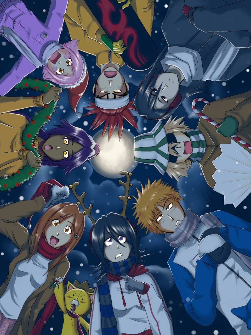 Bleach Christmas 2011. Daily Anime Art