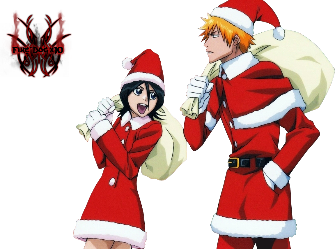 Download Bleach Anime Image Xmas HD Wallpaper And Background Christmas Anime Bleach PNG Image with No Background
