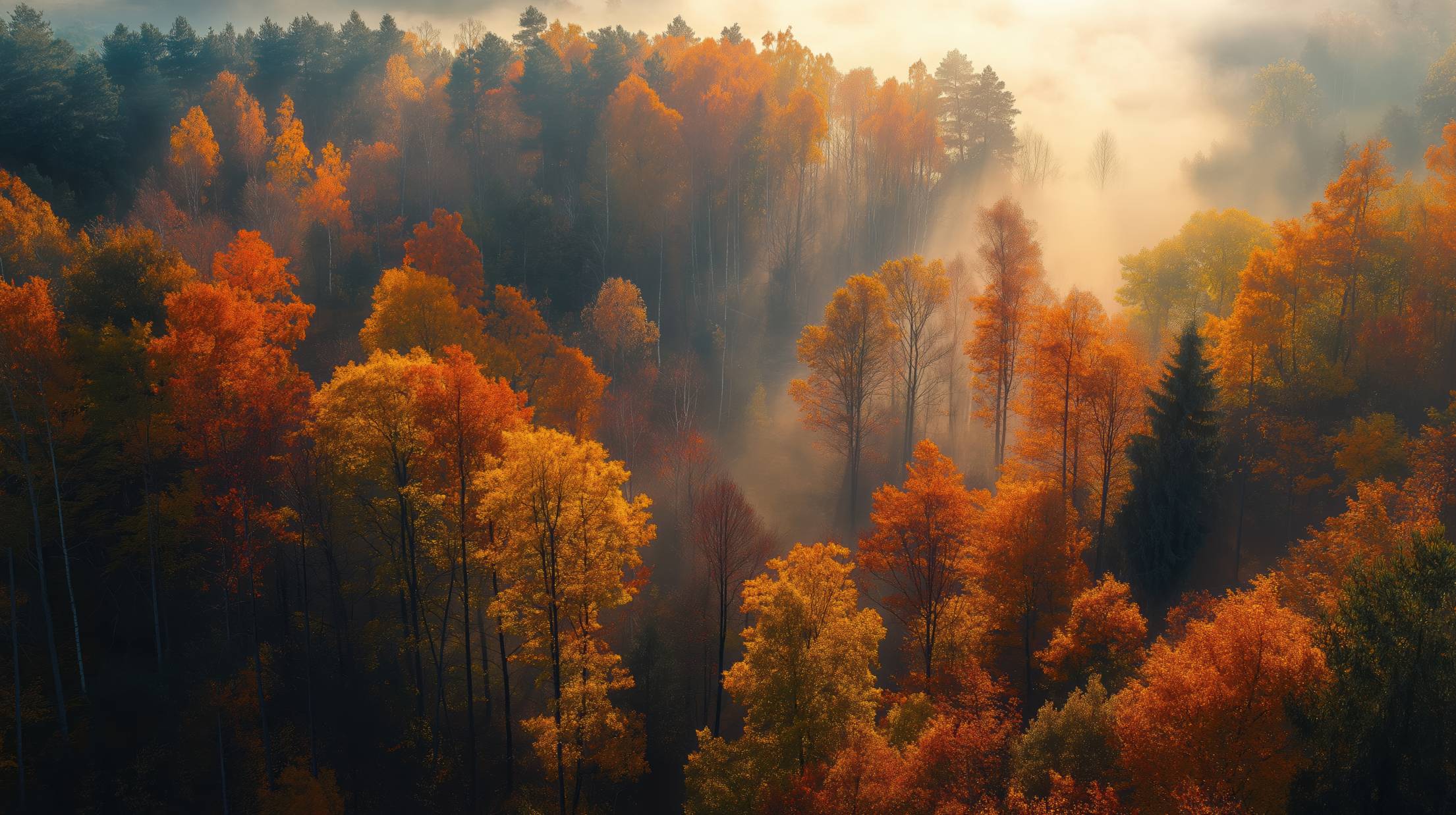 Beautiful Autumn Forest. Free Nature Image