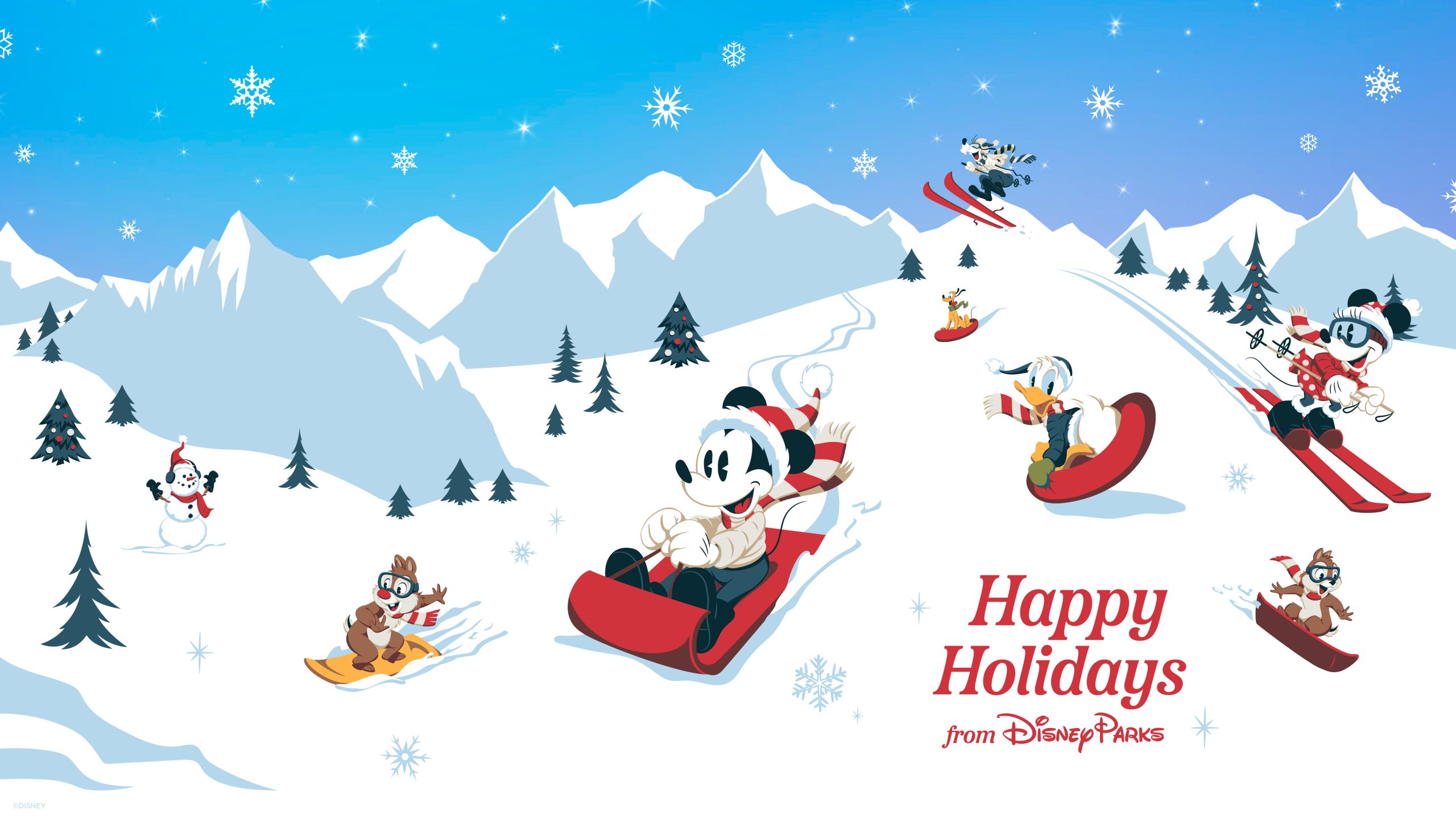New Disney Holiday Wallpaper and More to Spread Digital Cheer Parks Blog